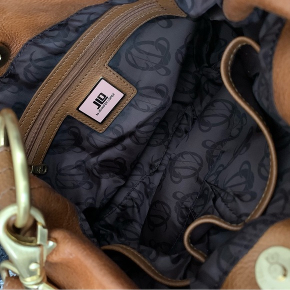 J LO | LEATHER BAG | CAMEL | MATTE GOLD HARDWARE | NWT - Picture 12 of 12